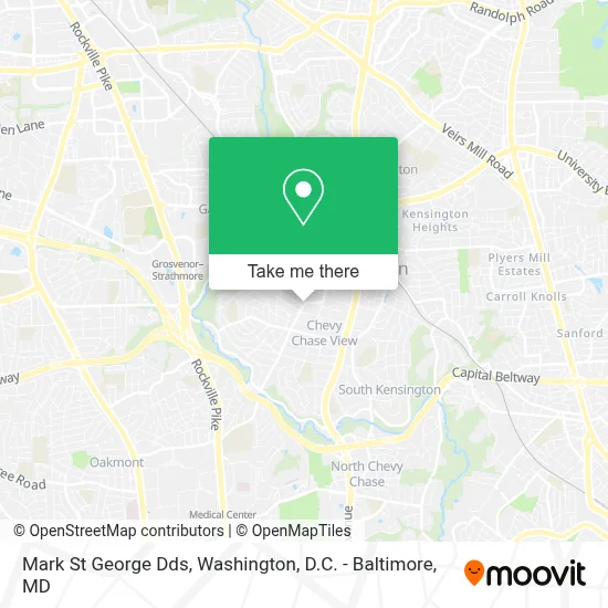 Mark St George Dds map