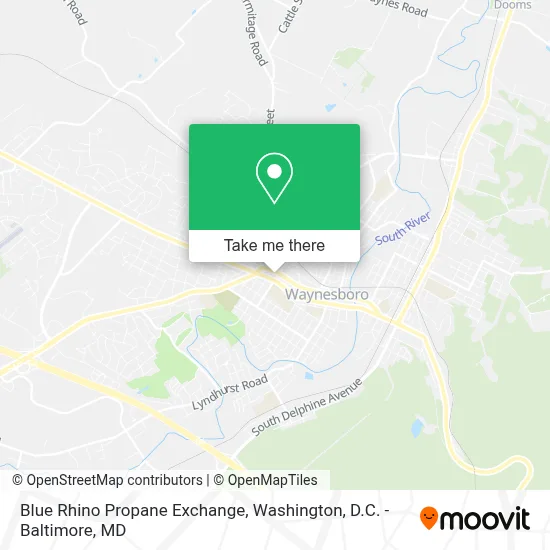 Blue Rhino Propane Exchange map