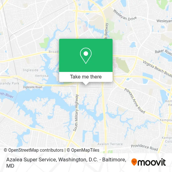 Azalea Super Service map