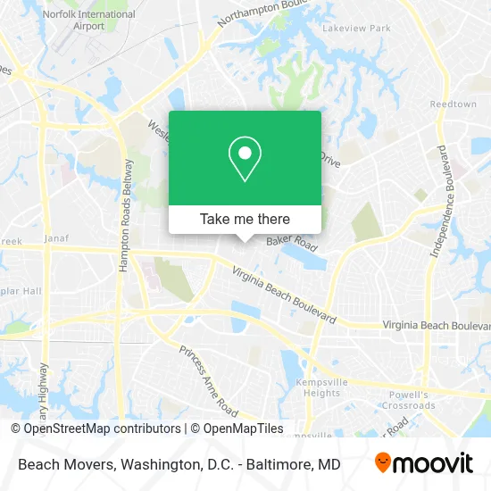 Beach Movers map