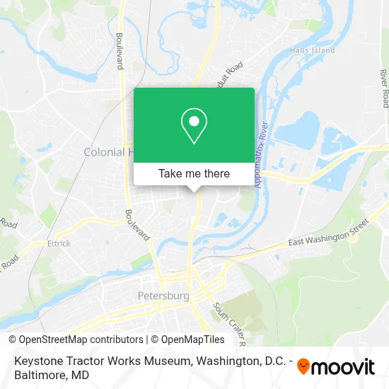 Keystone Tractor Works Museum map