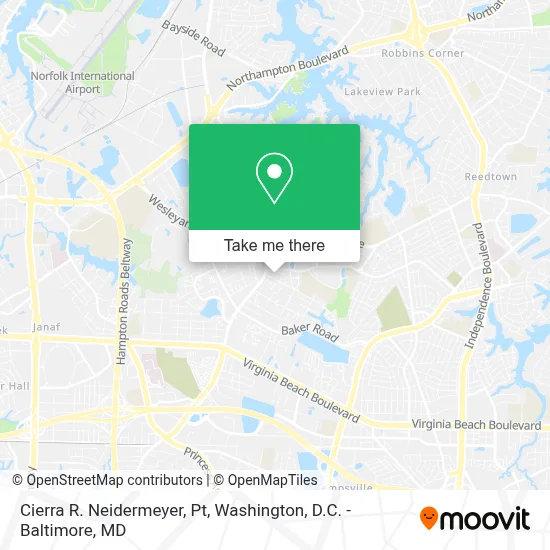 Cierra R. Neidermeyer, Pt map