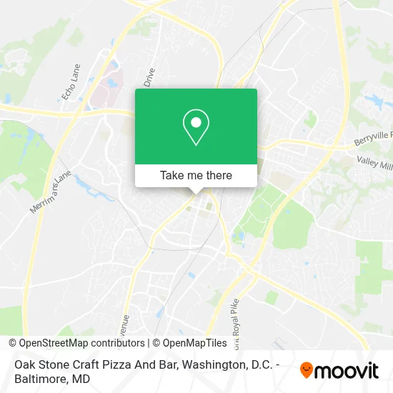 Oak Stone Craft Pizza And Bar map