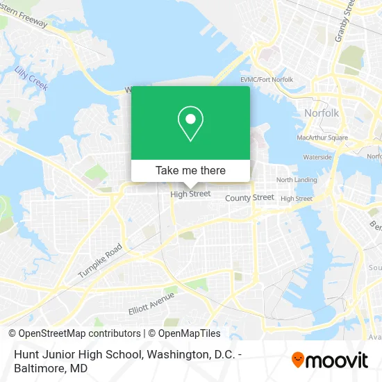 Hunt Junior High School map