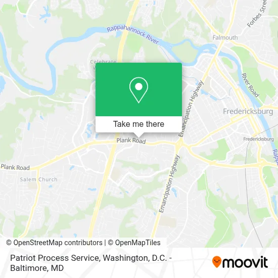 Patriot Process Service map
