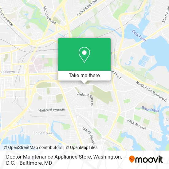 Doctor Maintenance Appliance Store map