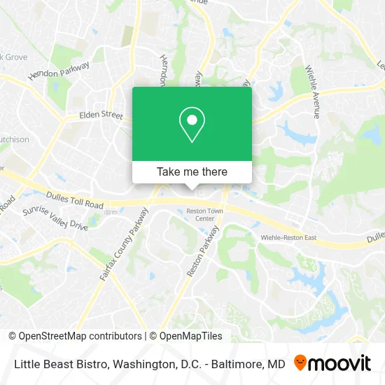 Little Beast Bistro map
