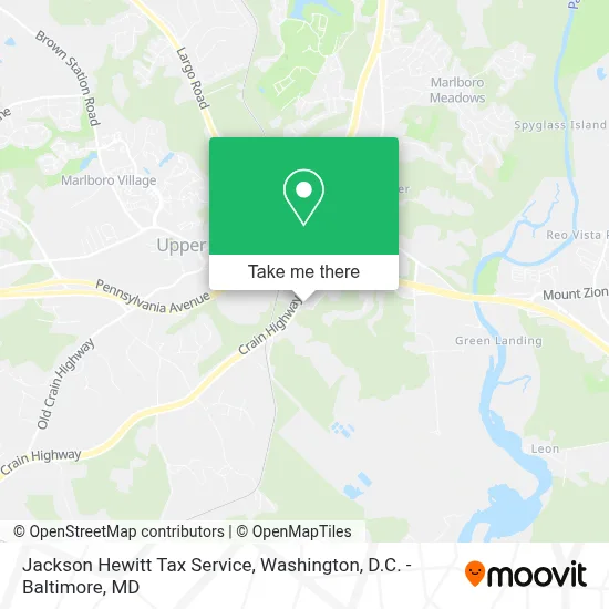 Jackson Hewitt Tax Service map