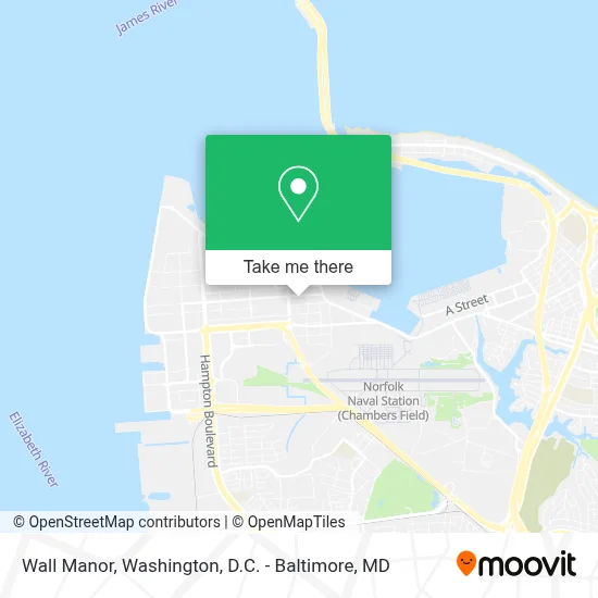 Wall Manor map