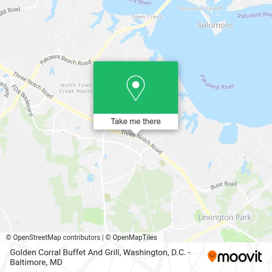 Golden Corral Buffet And Grill map