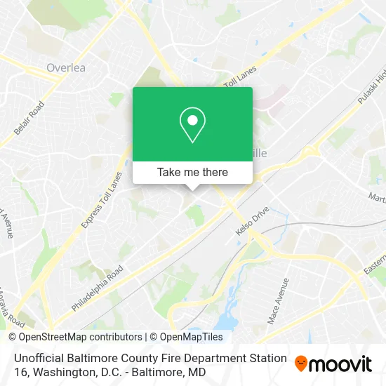 Unofficial Baltimore County Fire Department Station 16 map