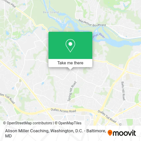 Alison Miller Coaching map