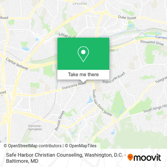 Safe Harbor Christian Counseling map