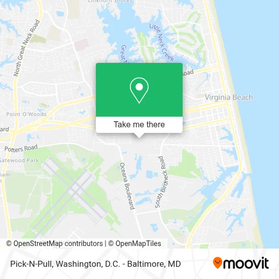 Pick-N-Pull map