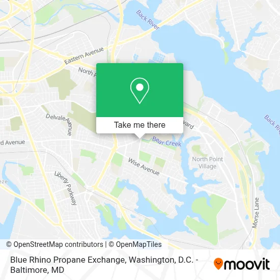 Blue Rhino Propane Exchange map