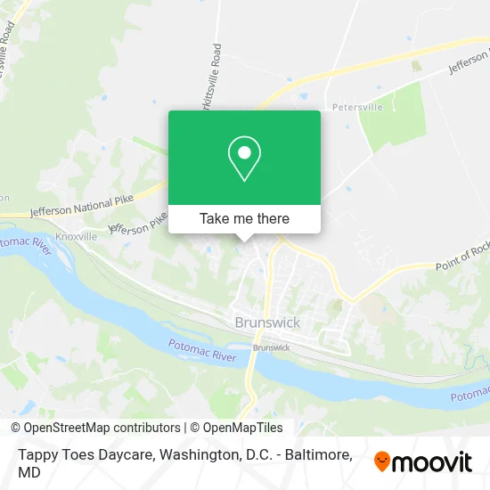 Tappy Toes Daycare map