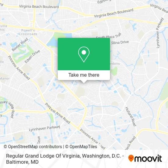 Regular Grand Lodge Of Virginia map