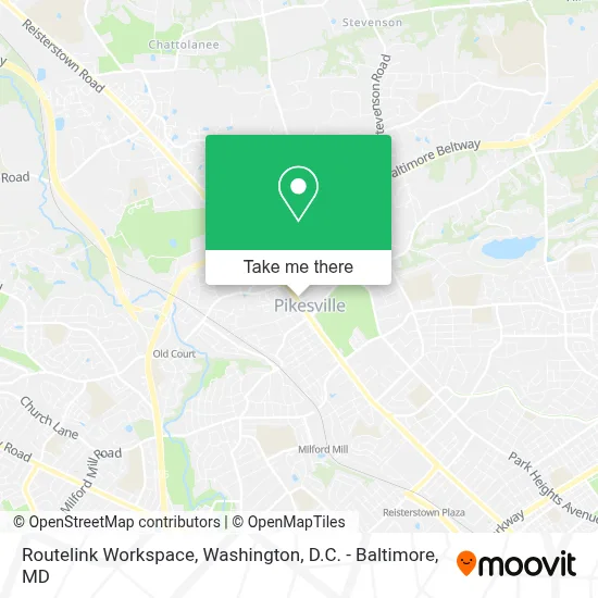 Routelink Workspace map