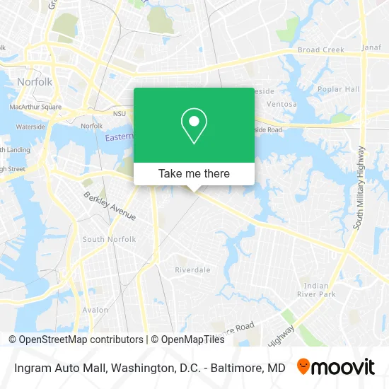 Ingram Auto Mall map