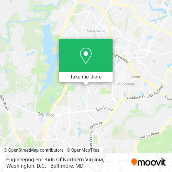 Engineering For Kids Of Northern Virginia map