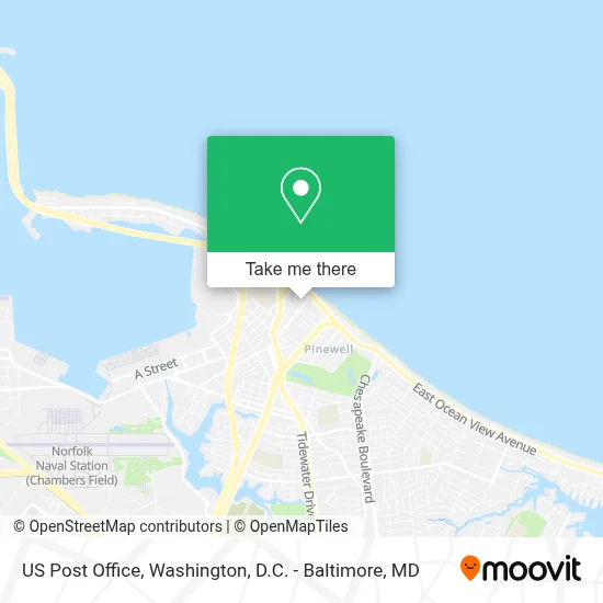 Us Post Office map