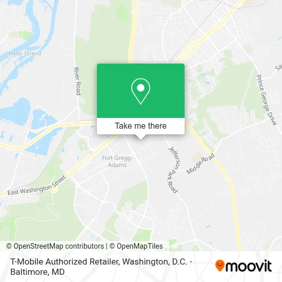 T-Mobile Authorized Retailer map