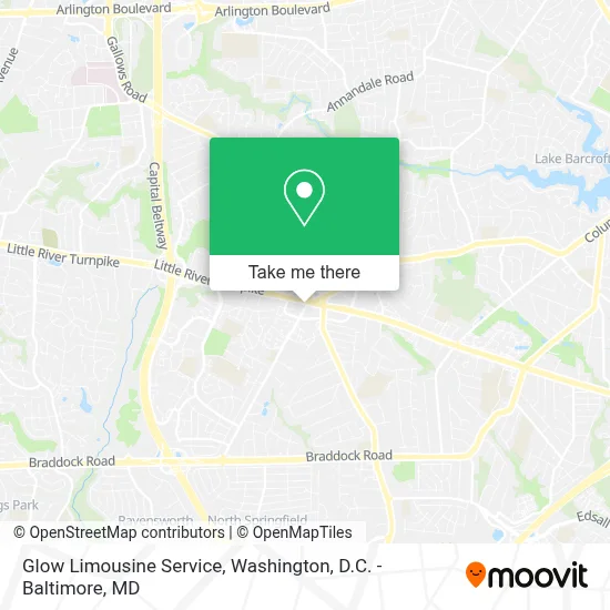 Glow Limousine Service map
