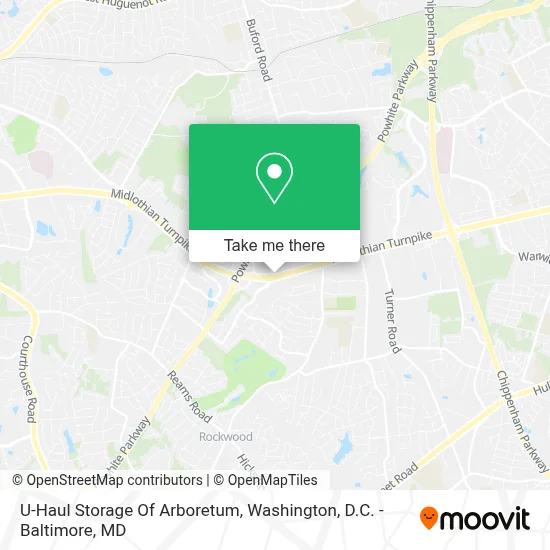 U-Haul Storage Of Arboretum map