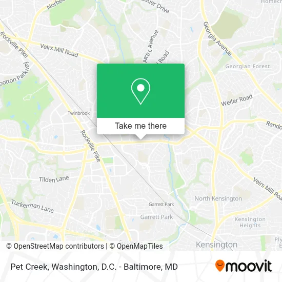 Pet Creek map