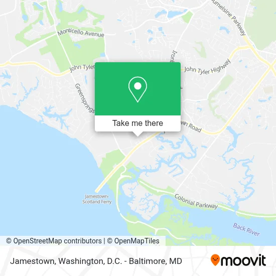 Jamestown map