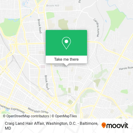 Craig Land Hair Affair map