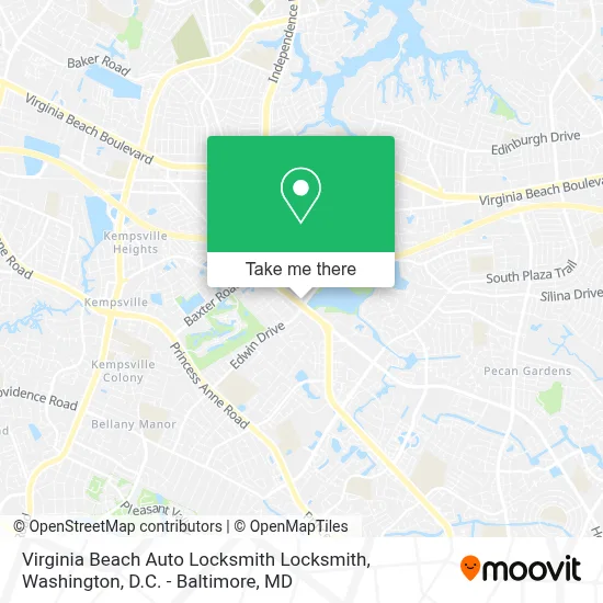 Virginia Beach Auto Locksmith Locksmith map
