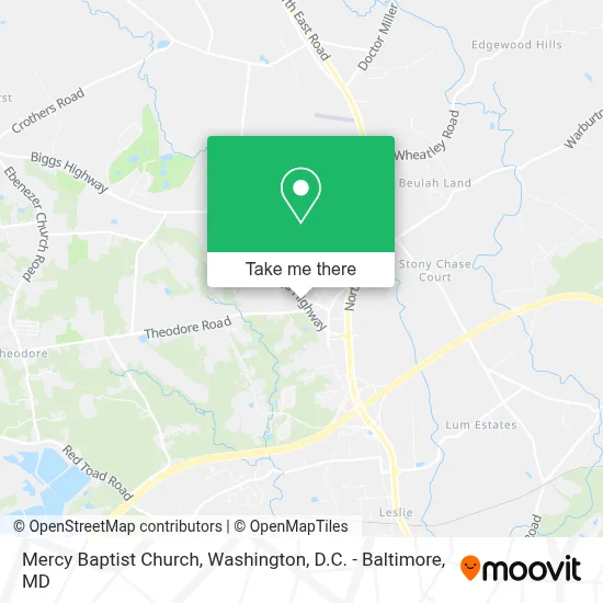 Mercy Baptist Church map