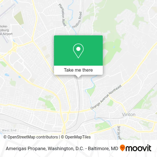 Amerigas Propane map