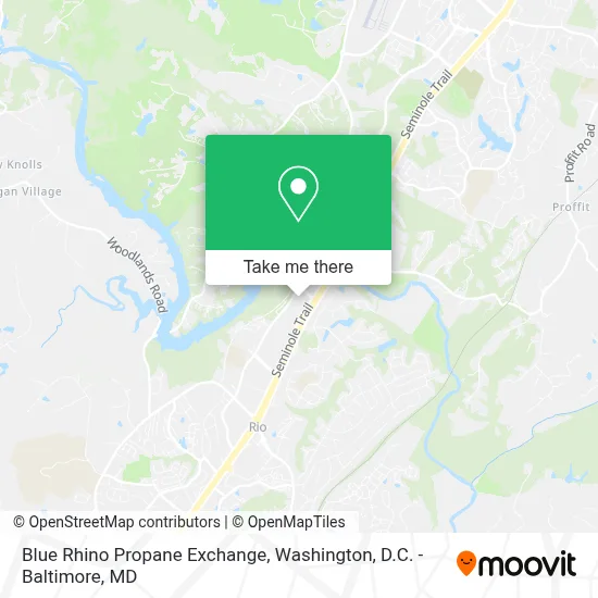 Blue Rhino Propane Exchange map