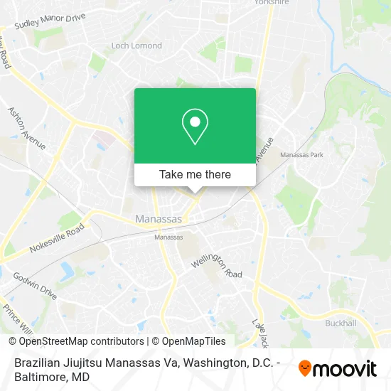 Brazilian Jiujitsu Manassas Va map