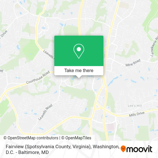 Fairview (Spotsylvania County, Virginia) map
