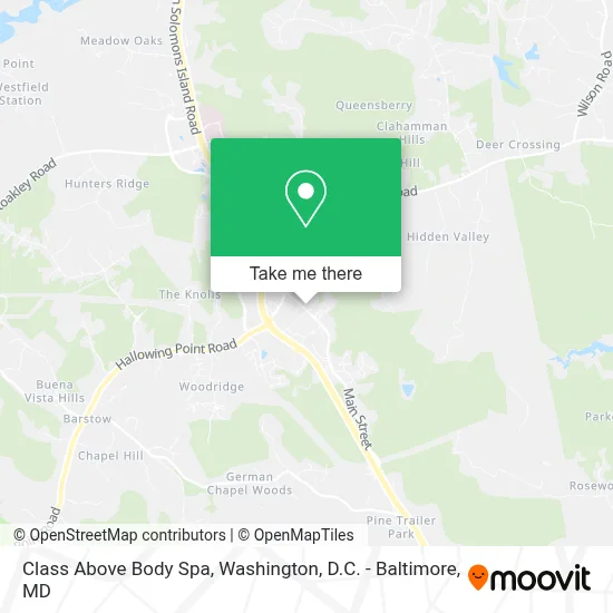 Class Above Body Spa map