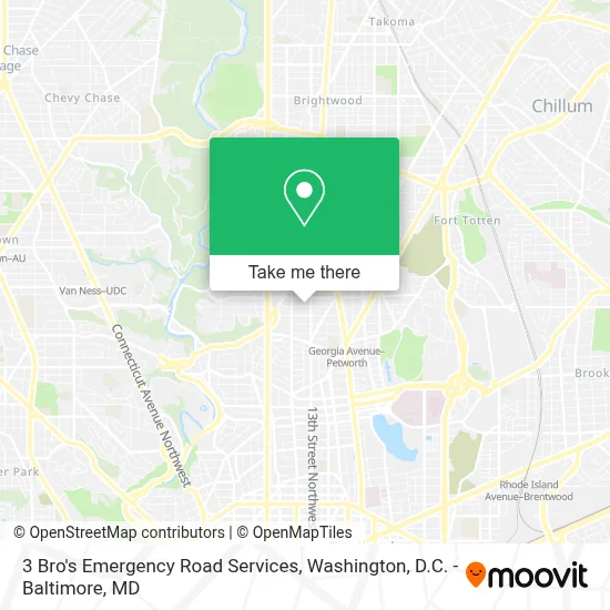 3 Bro's Emergency Road Services map