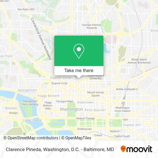 Clarence Pineda map