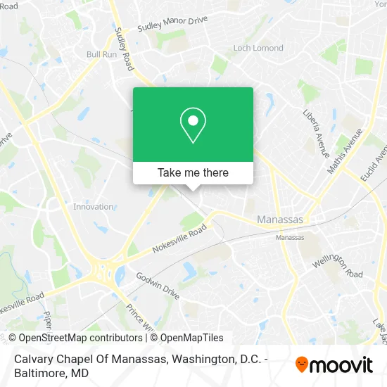 Calvary Chapel Of Manassas map
