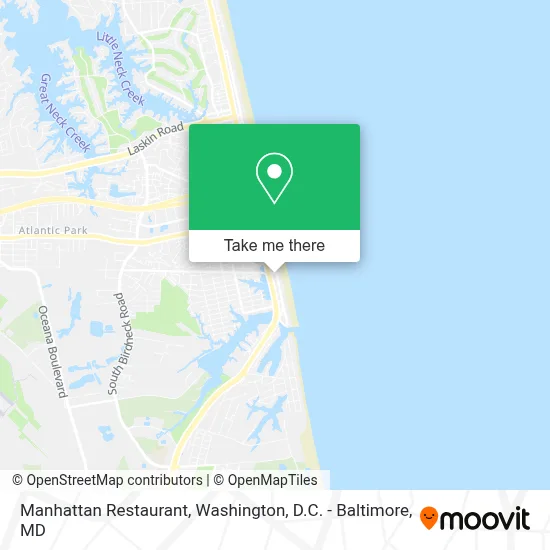 Manhattan Restaurant map