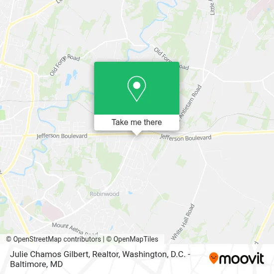 Julie Chamos Gilbert, Realtor map