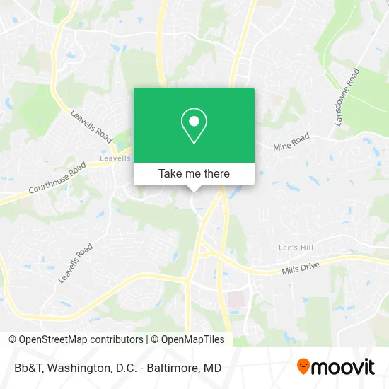 Bb&T map