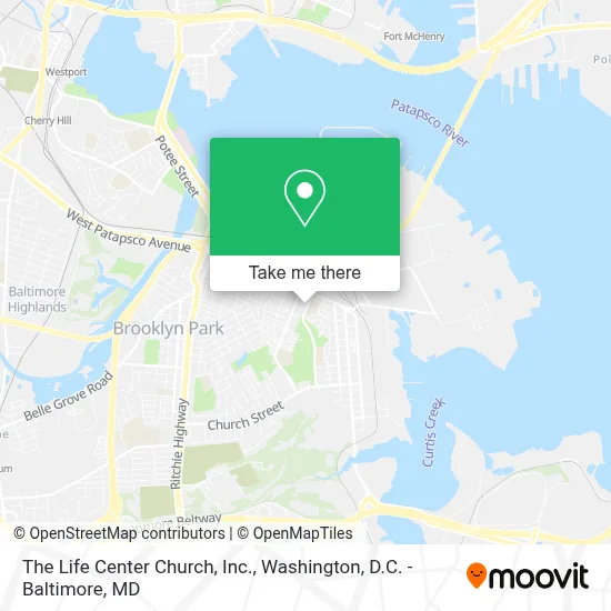 The Life Center Church, Inc. map