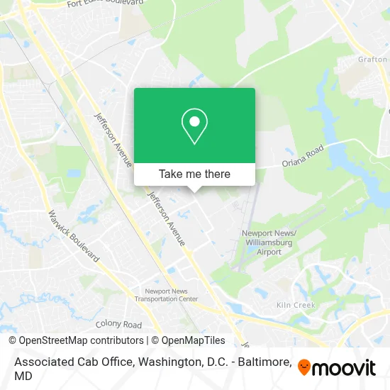 Associated Cab Office map
