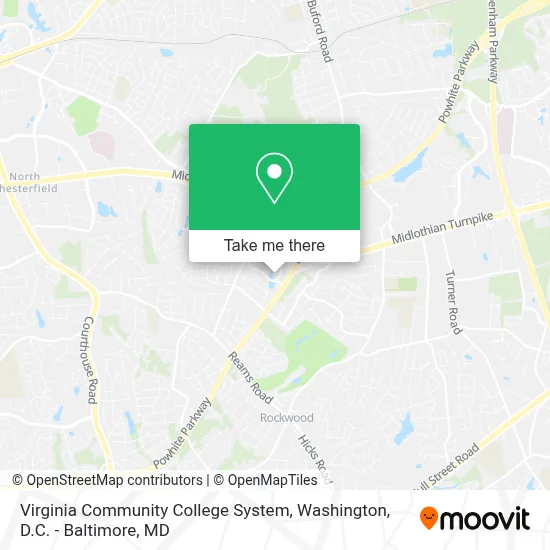 Virginia Community College System map