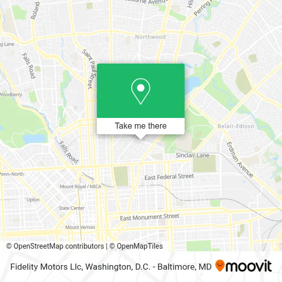 Fidelity Motors Llc map