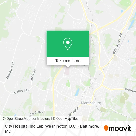 City Hospital Inc Lab map