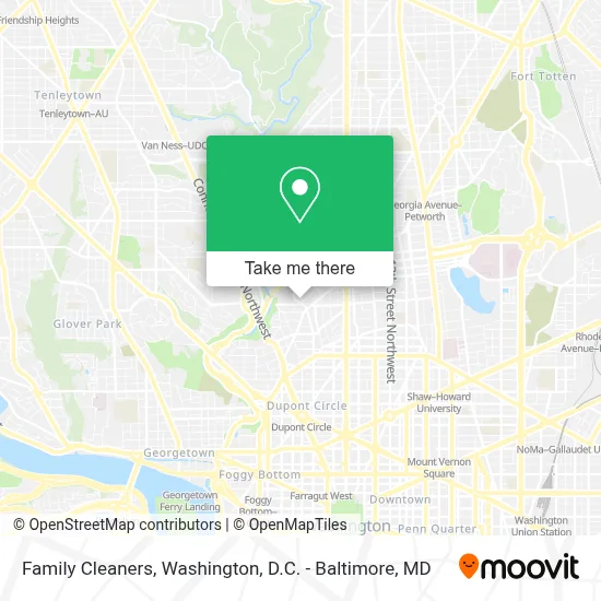 Family Cleaners map